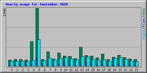 Hourly usage for September 2026