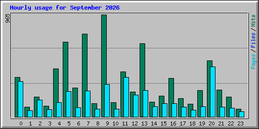 Hourly usage for September 2026